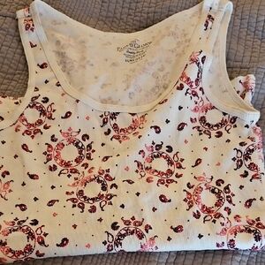 Faded Glory Women's Tank Top with Pink and Black Pattern